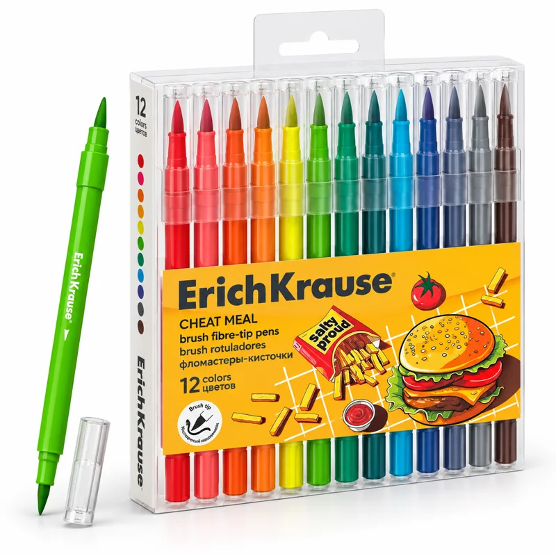 Фломастеры-кисточки ErichKrause Cheat Meal